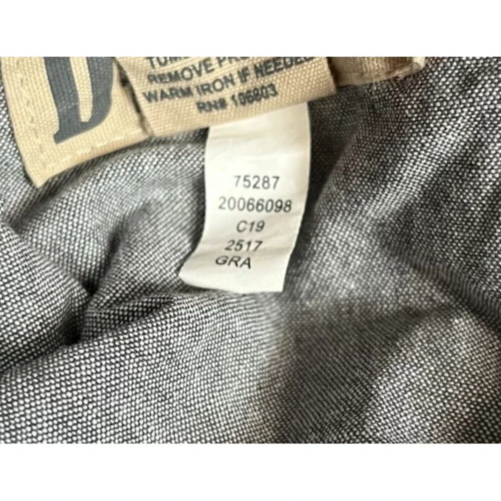 Duluth Trading Co Flex Ballroom Khakis Pants Mens 34x30 (Fit 34x29) Relaxed Gray
